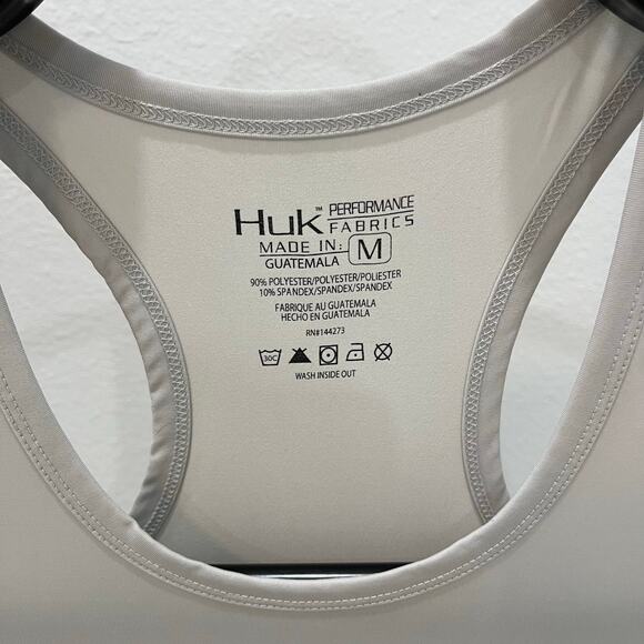 Huk Performance Fabrics Women's MD Palm Tree Print Racerback Tank Top - Picture 4 of 4